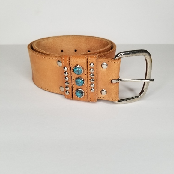 Accessories - Tan Leather Belt Sz Small